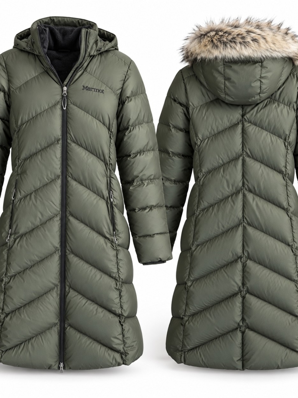 Marmot Women’s Montreaux 700 Fill Down Coat Medium Nori Gorpcore Outdoor Après-S
